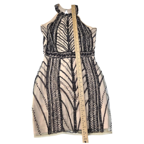 Minuet Beaded Mini Dress NEW Womens Small Whimsygoth Fairy Cocktail Party Black - Picture 6 of 14